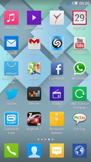 Selecteer E-mail