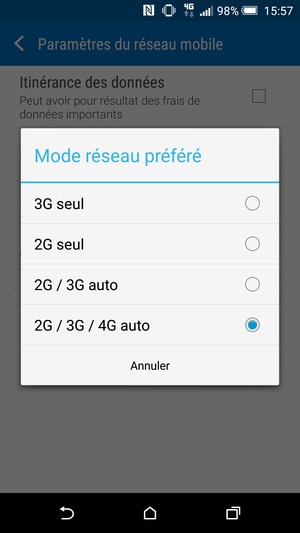 Sélectionnez votre option préférée