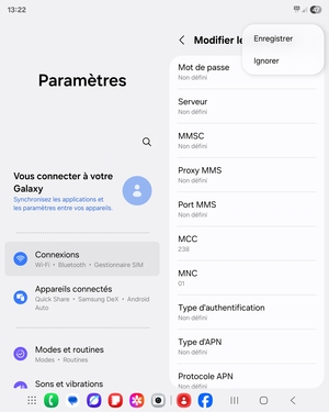 Sélectionnez Enregistrer