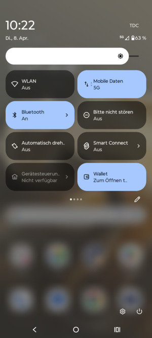 Wählen Sie Bluetooth