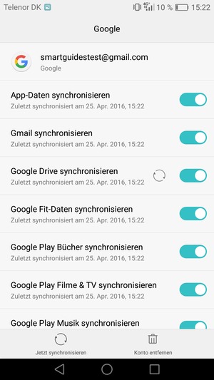Wählen Sie Jetzt
synchronisieren
