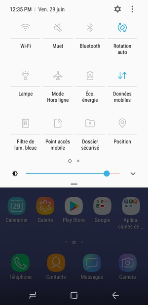 Sélectionnez Muet pour repasser en mode sonore