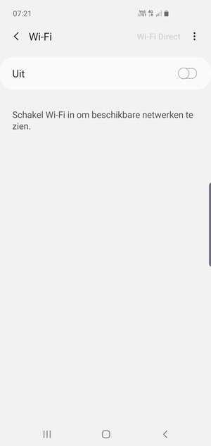 Schakel Wi-Fi in