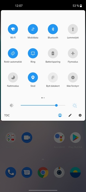 Slå av Wi-Fi og Bluetooth