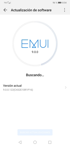 Espere a que la búsqueda termine