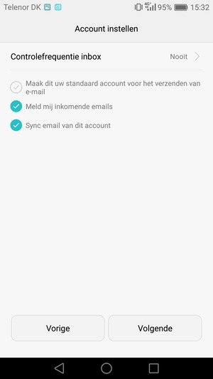 Selecteer Volgende