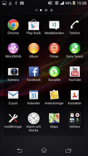 Välj Inställningar