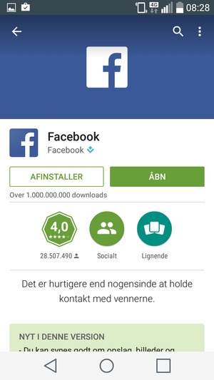 Vælg ÅBN