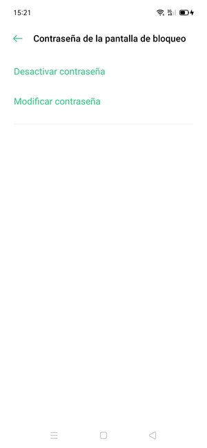 El teléfono ha sido asegurado con un bloqueo de pantalla