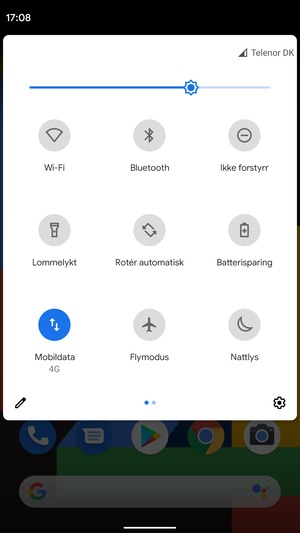 Slå Batterisparing på
