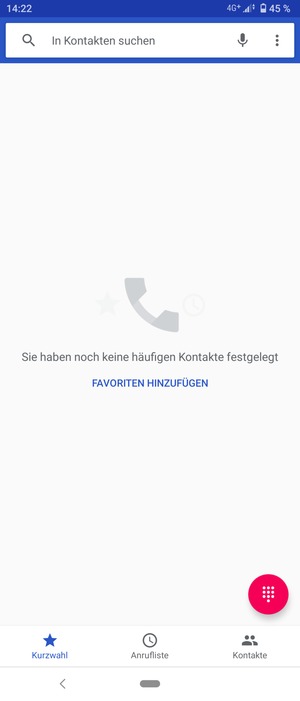 Wählen Sie Tastenfeld