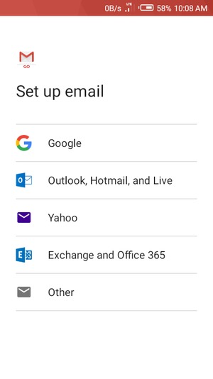 Select Outlook, Hotmail, and Live