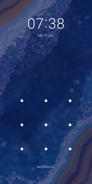 Uw telefoon is nu beveiligd met een schermvergrendeling