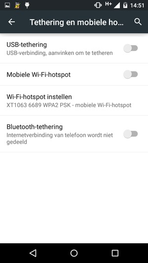 Selecteer Wi-Fi-hotspot instellen