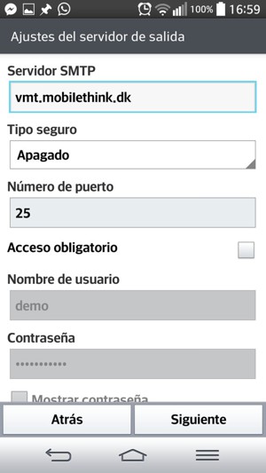 Desmarque la casilla de verificación Acceso obligatorio y seleccione Siguiente