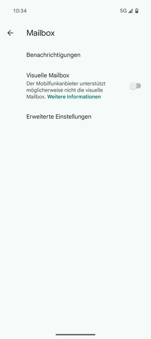 Wählen Sie Erweiterte Einstellungen