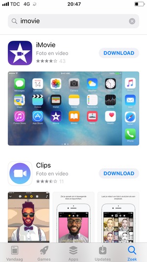 Selecteer DOWNLOAD