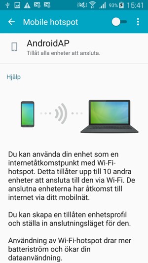 Tryck på Meny-knappen