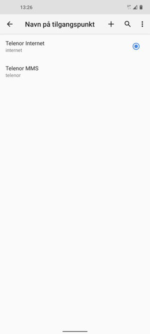 Telefonen din er konfigurert til MMS