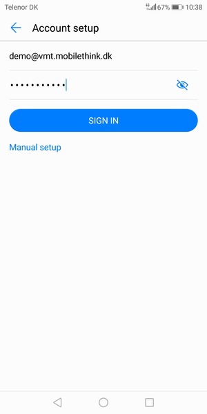 Enter your Email address and Password. Select SIGN IN