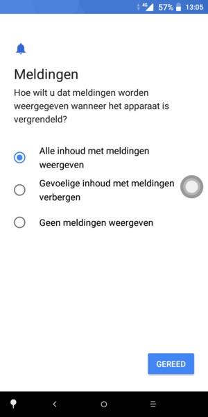 Selecteer uw voorkeursoptie en selecteer GEREED