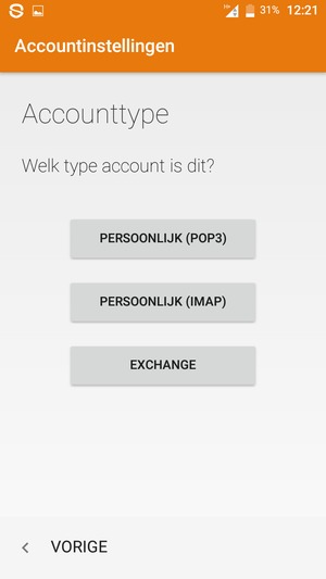 Selecteer EXCHANGE