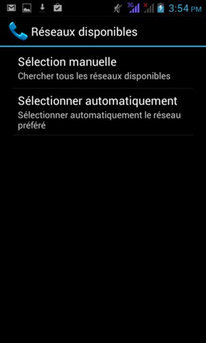 Sélectionnez Sélection manuelle