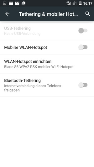 Wählen Sie WLAN-Hotspot einrichten