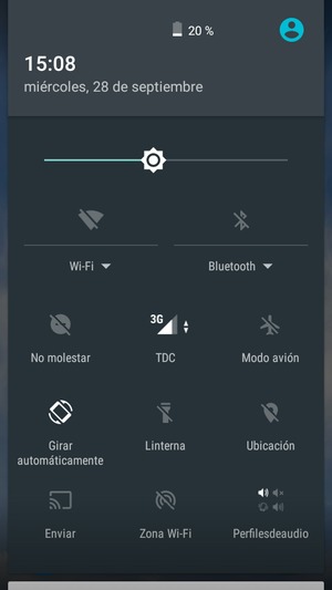 Ajuste el brillo al nivel requerido