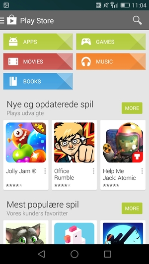 Select the Search button