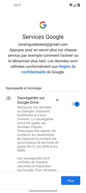 Sélectionnez Plus