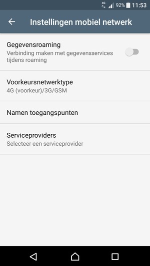 Selecteer Namen toegangspunten