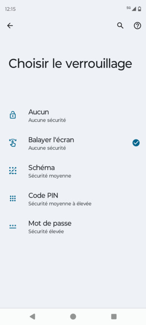 Sélectionnez Schéma