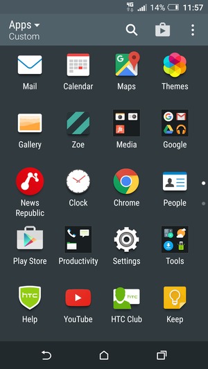Select Settings