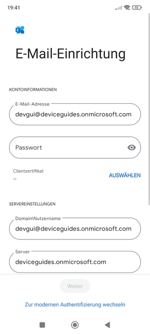Geben Sie Ihre Passwort ein