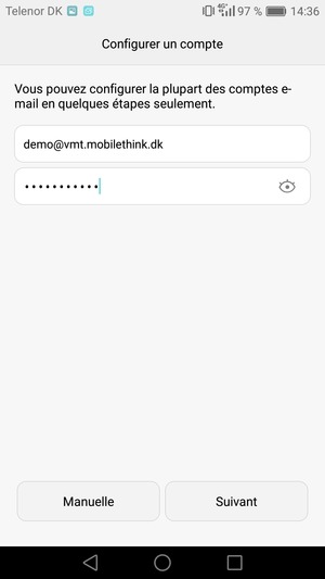 Saisissez votre adresse e-mail et votre mot de passe. Sélectionnez Suivant
