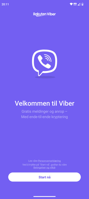 Applikasjonen er klar til bruk