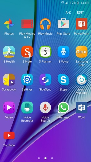 Scroll to and select Settings