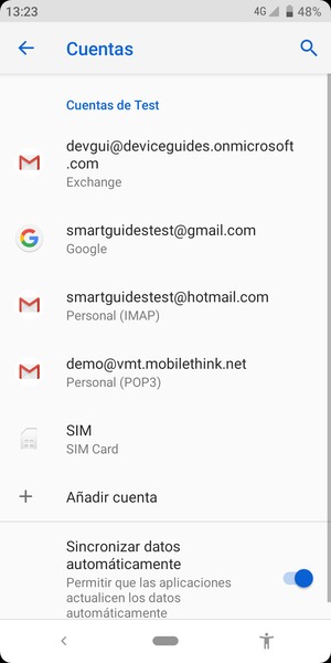 Seleccione su cuenta Google
