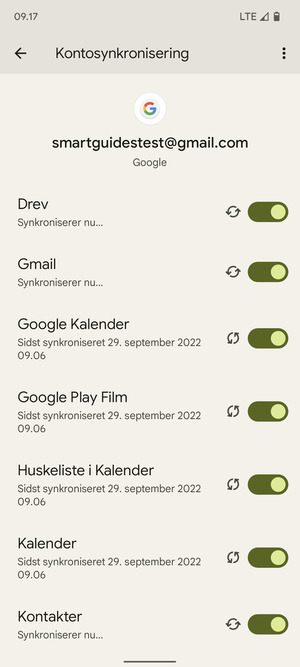 Dine kontakter fra Google vil nu blive synkroniseret til din telefon