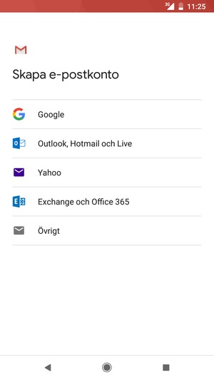 Välj Google