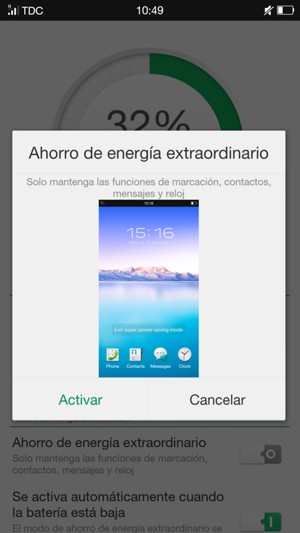 Seleccione Activar