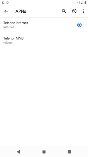 Wählen Sie die Menü-Taste