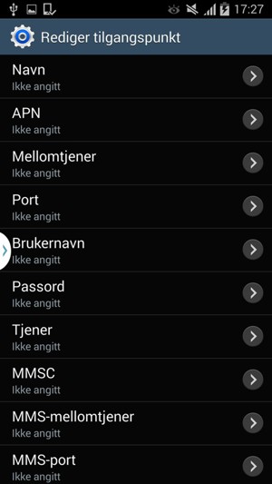 Skriv inn MMS-informasjon