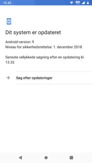Vælg Søg efter opdateringer