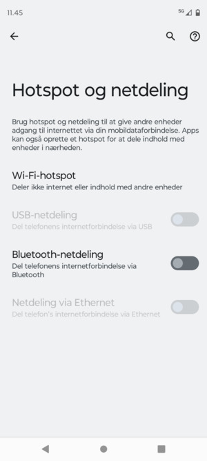 Vælg Wi-Fi-hotspot