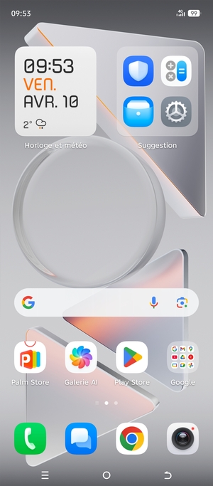 Sélectionnez Google