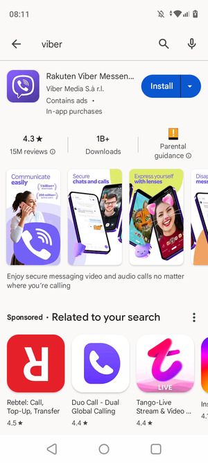 Select the app