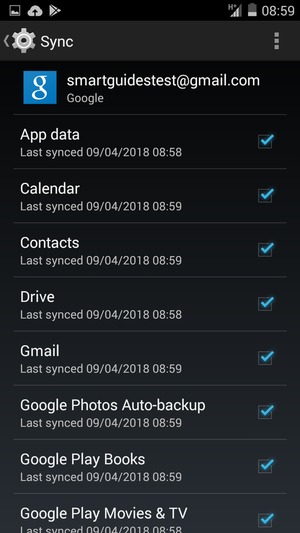 Check all the checkboxes