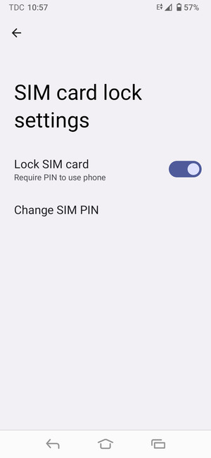 Select Change SIM PIN